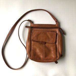 Fossil Brown Leather Wallet Crossbody Small Organizer